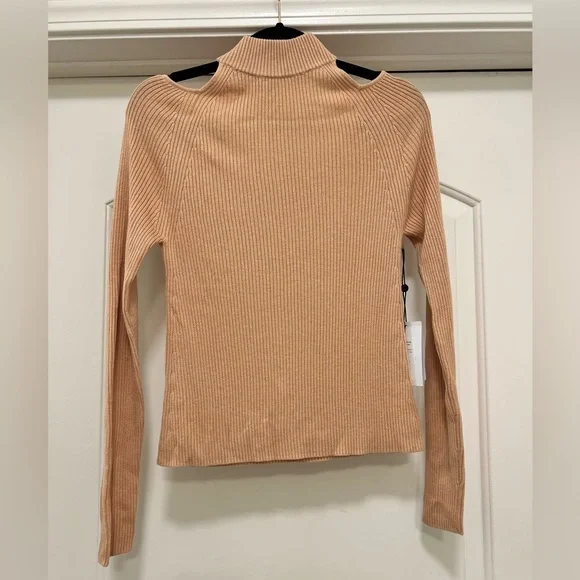 NWT NAADAM Silk / Cashmere Blend Open Back Mockneck - Picture 1 of 10